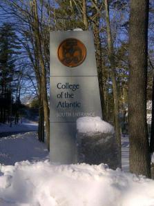 College of the Atlantic - Yup, It's cold and snowy in Maine.College of the Atlantic - Yup, It's cold and snowy in Maine.